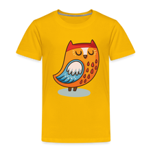 Lade das Bild in den Galerie-Viewer, Kinder Premium T-Shirt - Eule - Sonnengelb