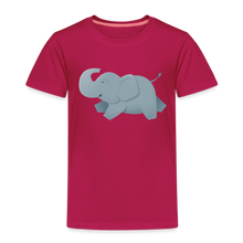 Lade das Bild in den Galerie-Viewer, Kinder Premium T-Shirt - glücklicher Elefant - dunkles Pink