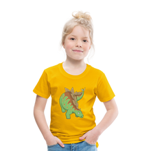 Lade das Bild in den Galerie-Viewer, Kinder Premium T-Shirt - Dinosaurier Stegosaurus - Sonnengelb