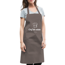 Lade das Bild in den Galerie-Viewer, Kochschürze Chef de cuisine - Grau