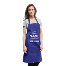 Lade das Bild in den Galerie-Viewer, Kochschürze für Männer - bei NAME schmeckt's am besten! - Royalblau