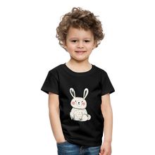 Lade das Bild in den Galerie-Viewer, Kinder Premium T-Shirt - Hase - Schwarz