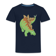 Lade das Bild in den Galerie-Viewer, Kinder Premium T-Shirt - Dinosaurier Stegosaurus - Navy