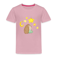 Lade das Bild in den Galerie-Viewer, Kinder Premium T-Shirt - Igel mit Sternen - Hellrosa