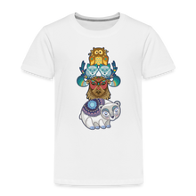 Lade das Bild in den Galerie-Viewer, Kinder Premium T-Shirt - Tiere mit Mustern - Weiß