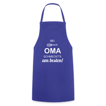 Lade das Bild in den Galerie-Viewer, Kochschürze für Frauen - bei OMA schmeckt's am besten! - Royalblau