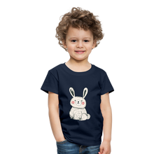 Lade das Bild in den Galerie-Viewer, Kinder Premium T-Shirt - Hase - Navy