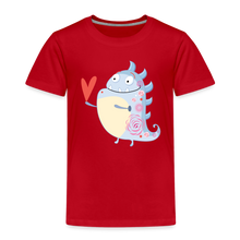 Lade das Bild in den Galerie-Viewer, Kinder Premium T-Shirt - kleines Monster mit Herz - Rot