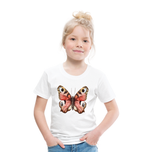Lade das Bild in den Galerie-Viewer, Kinder Premium T-Shirt - Schmetterling - Weiß