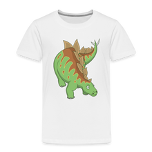 Lade das Bild in den Galerie-Viewer, Kinder Premium T-Shirt - Dinosaurier Stegosaurus - Weiß
