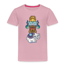 Lade das Bild in den Galerie-Viewer, Kinder Premium T-Shirt - Tiere mit Mustern - Hellrosa