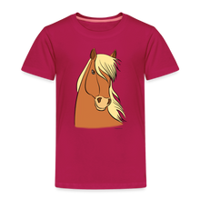 Lade das Bild in den Galerie-Viewer, Kinder Premium T-Shirt mit Pferdekopf - dunkles Pink