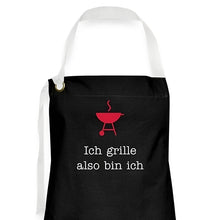 Lade das Bild in den Galerie-Viewer, Grillschürze - Ich grille also bin ich