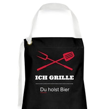 Lade das Bild in den Galerie-Viewer, Grillschürze - Ich grille, Du holst Bier