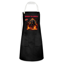 Lade das Bild in den Galerie-Viewer, Grillschürze - Born to Grill - Schwarz/Weiß