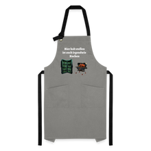 Lade das Bild in den Galerie-Viewer, Grillschürze - Bier kalt stellen ist auch irgendwie Kochen - Grau/Schwarz
