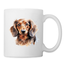 Lade das Bild in den Galerie-Viewer, Gemalter Dackel - Tasse - weiß