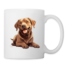 Lade das Bild in den Galerie-Viewer, Tasse - Labrador Retriever mit braunem Fell - weiß