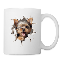 Lade das Bild in den Galerie-Viewer, Yorkshire-Terrier Tasse - weiß