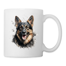 Lade das Bild in den Galerie-Viewer, Tasse - Schäferhund mit dunklem Fell - weiß