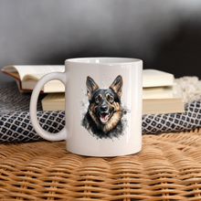 Lade das Bild in den Galerie-Viewer, Tasse - Schäferhund mit dunklem Fell - weiß