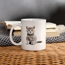 Lade das Bild in den Galerie-Viewer, Tasse - Graues Kätzchen - weiß