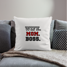 Lade das Bild in den Galerie-Viewer, Kissen - Wife. Mom. Boss. - Naturweiß