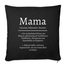 Lade das Bild in den Galerie-Viewer, Kissen - Definition Mama - Schwarz