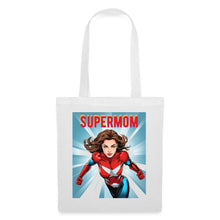 Lade das Bild in den Galerie-Viewer, Jutebeutel - SUPERMOM - weiß