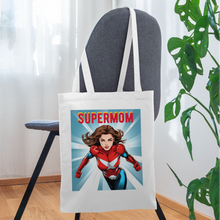 Lade das Bild in den Galerie-Viewer, Jutebeutel - SUPERMOM - weiß