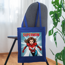 Lade das Bild in den Galerie-Viewer, Jutebeutel - SUPERMOM - Royalblau