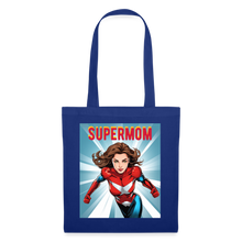 Lade das Bild in den Galerie-Viewer, Jutebeutel - SUPERMOM - Royalblau
