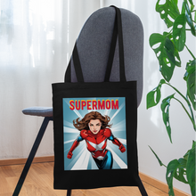 Lade das Bild in den Galerie-Viewer, Jutebeutel - SUPERMOM - Schwarz