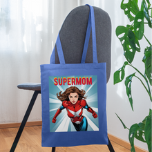 Lade das Bild in den Galerie-Viewer, Jutebeutel - SUPERMOM - Hellblau