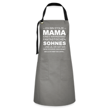 Lade das Bild in den Galerie-Viewer, Schürze - Ich bin stolze Mama - Grau/Schwarz