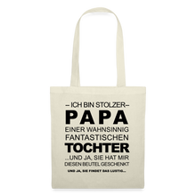 Lade das Bild in den Galerie-Viewer, Stoffbeutel - Ich bin stolzer Papa - Natur