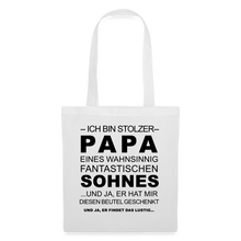 Lade das Bild in den Galerie-Viewer, Stoffbeutel - Ich bin stolzer Papa - weiß