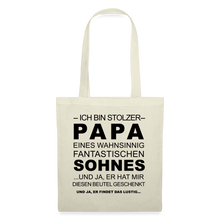 Lade das Bild in den Galerie-Viewer, Stoffbeutel - Ich bin stolzer Papa - Natur