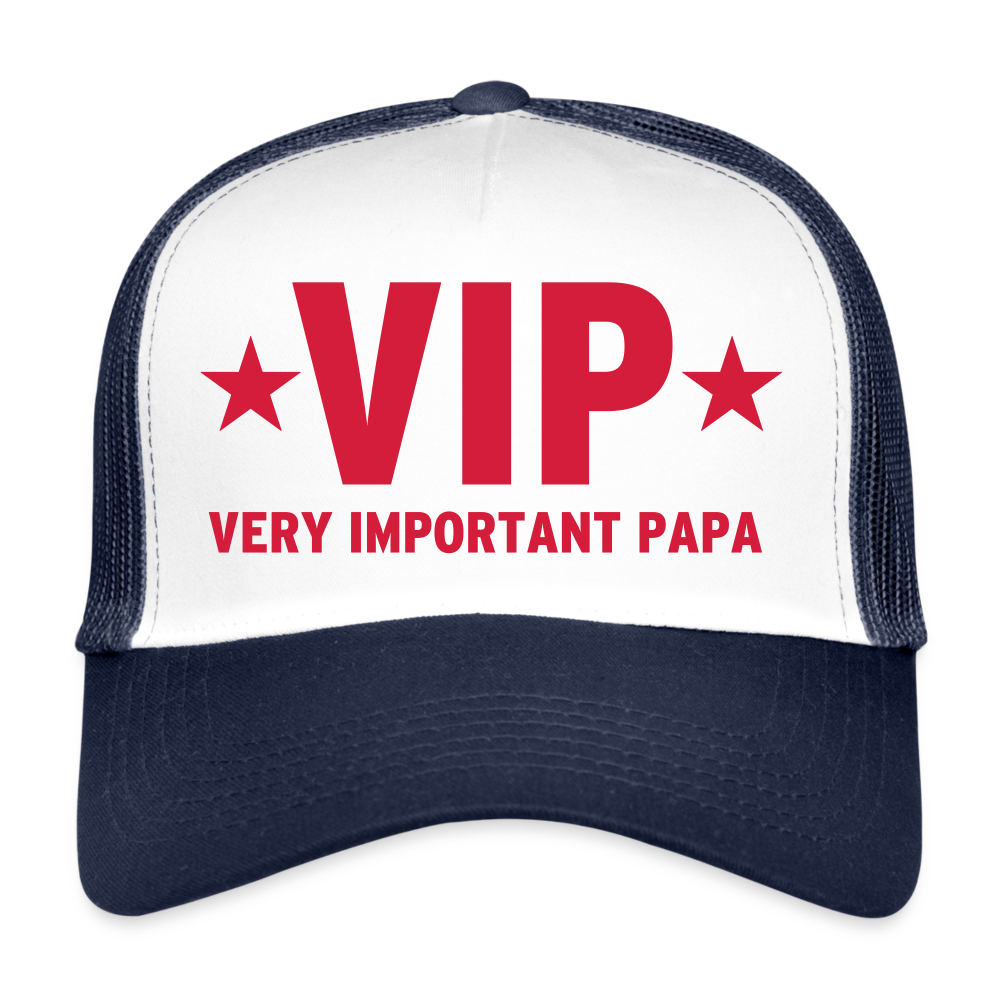 Cap - VIP Very Important Papa - Weiß/Navy