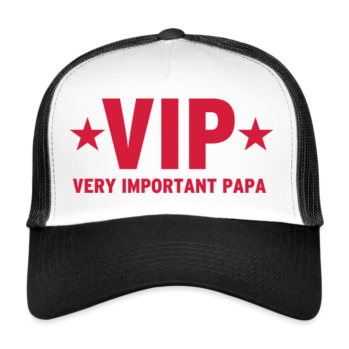 Cap - VIP Very Important Papa - Weiß/Schwarz