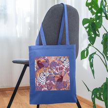 Lade das Bild in den Galerie-Viewer, Design Jutebeutel - Flowers and Animals - Hellblau