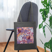 Lade das Bild in den Galerie-Viewer, Design Jutebeutel - Flowers and Animals - Graphite