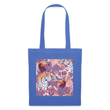 Lade das Bild in den Galerie-Viewer, Design Jutebeutel - Flowers and Animals - Hellblau