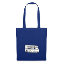 Lade das Bild in den Galerie-Viewer, Jutebeute mit Vintage Kassette - Royalblau