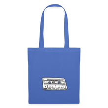Lade das Bild in den Galerie-Viewer, Jutebeute mit Vintage Kassette - Hellblau