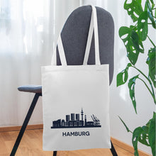 Lade das Bild in den Galerie-Viewer, Jutebeutel Hamburg - Weiß