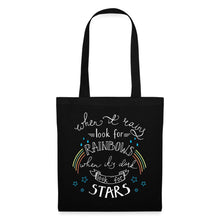 Lade das Bild in den Galerie-Viewer, Jutebeutel RAINBOW and STARS - Schwarz