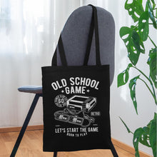 Lade das Bild in den Galerie-Viewer, Jutebeutel Vintage Gaming - Schwarz