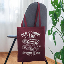 Lade das Bild in den Galerie-Viewer, Jutebeutel Vintage Gaming - Burgunderrot