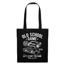 Lade das Bild in den Galerie-Viewer, Jutebeutel Vintage Gaming - Schwarz
